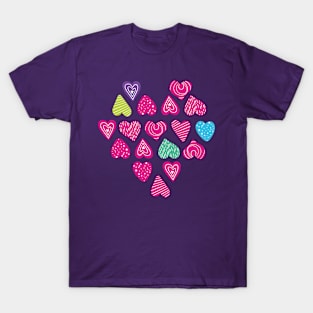 Heart full of hope pattern T-Shirt